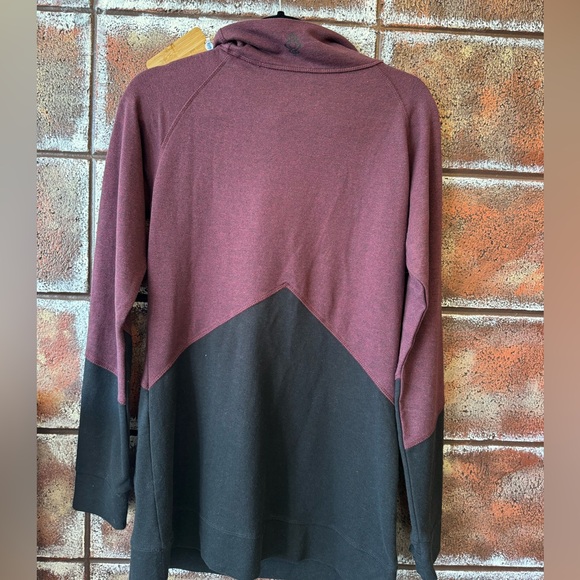 Nomads Hempwear / large colour block maroon and black NWT - Picture 2 of 5